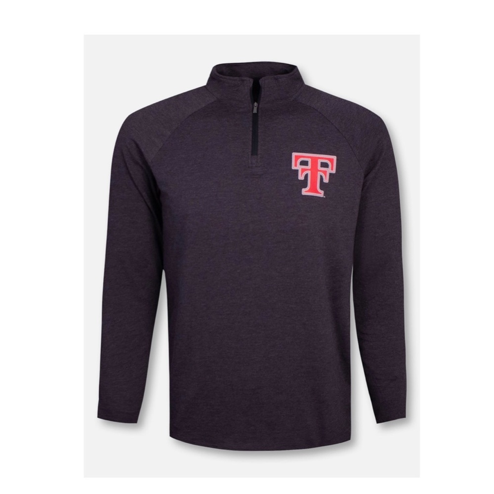 NWT Texas Tech Under Armour 1/4 zip blue/gray pullover